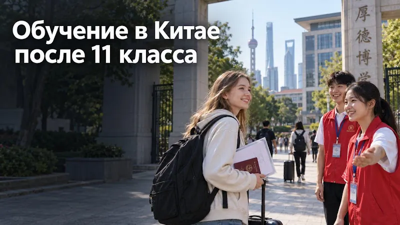 Обучение в Китае после 11 класса
